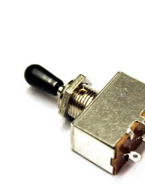 Knauer Toggle Switch, 3-Weg-Schalter für E-Gitarren, schwarzer Knopf - Reduziert